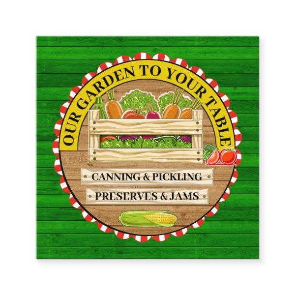 OUR GARDEN TO YOUR TABLE SQUARE