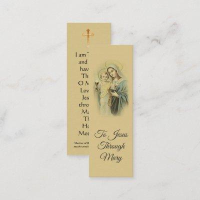 Our Lady of the Blessed Sacrament Mini Holy Card