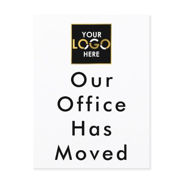 Our Office Has Moved Business Logo Memo Postcard