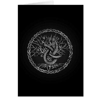 Ouroboros Celtic Knot with Tree of Life