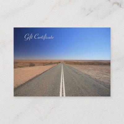 Outback Road Travel Agent - Gift Certificate