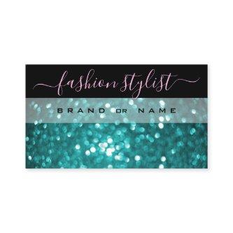 Outstanding Black Teal Sparkling Glitter Shimmery