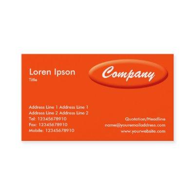 Oval Panel - Orange