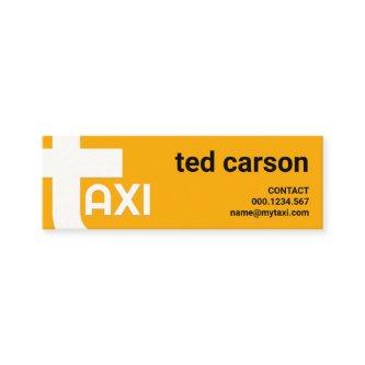 Oversize Alphabet-T Bold Yellow Taxi Service Mini