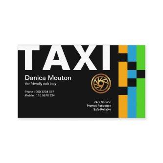 Oversize Bold TAXI Simple Energetic Taxi Driver
