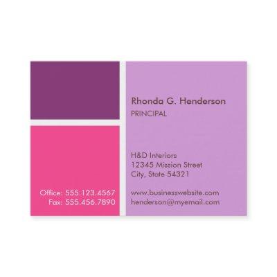 Oversize modern color block purple professional