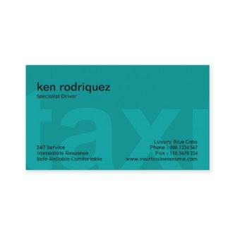 Oversize TAXI Letters Simple Clean Taxi Service