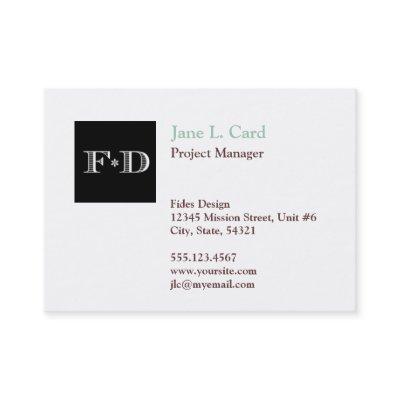 Oversize thumbnail logo simply chic white brown