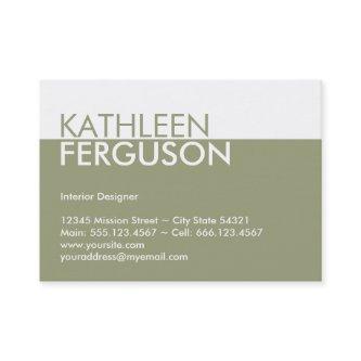 Oversize two tone color block green professional
