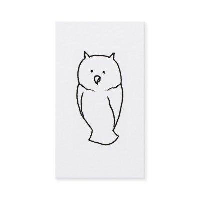 Owl - Fun cute totem line drawing art CUSTOMIZE IT