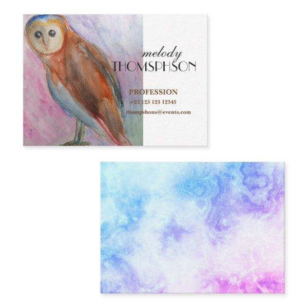 Owl Watercolor Custom Creative