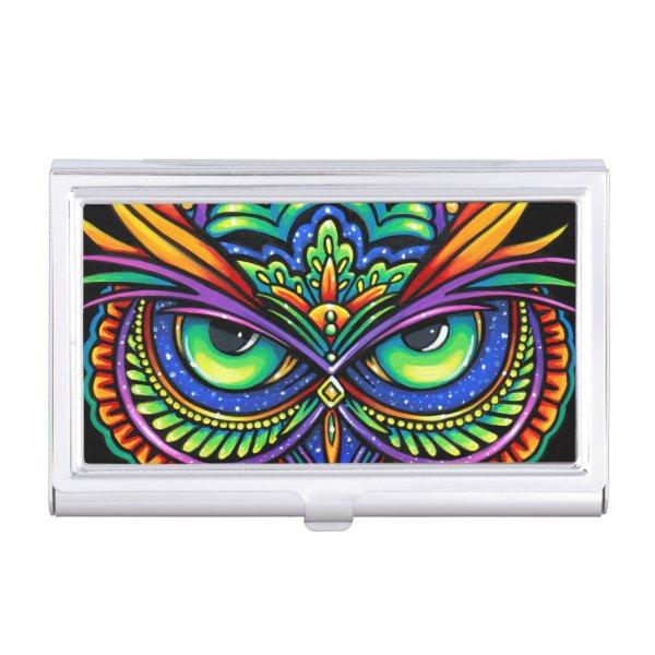 Owleister Psychedelic Rainbow Owl Trippy Hippie  Case
