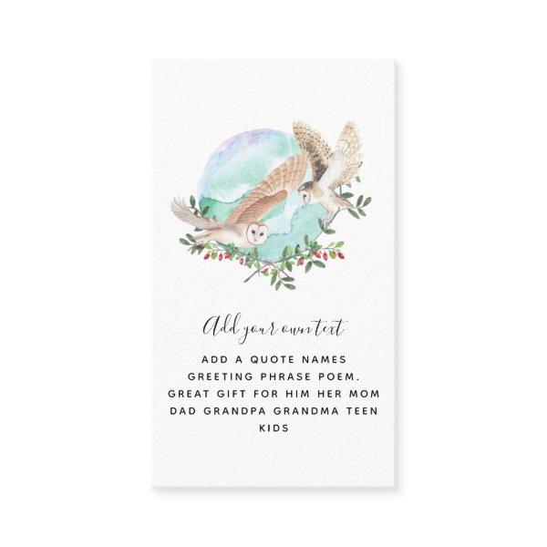 OWLS Personalized
