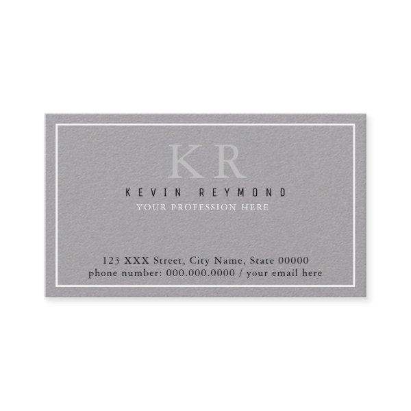 own simple & minimalist basic gray presentation