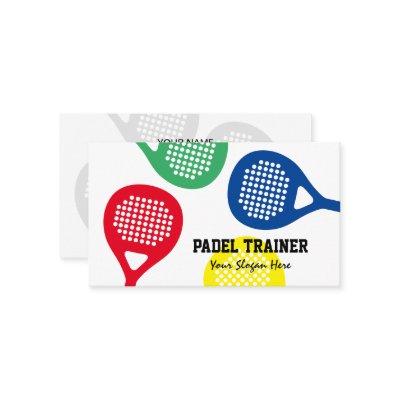 Padel coach trainer  template