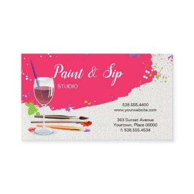 Paint and Sip Wine Glass Art Studio