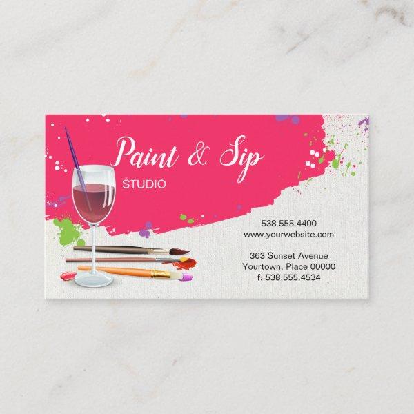 Paint and Sip Wine Glass Art Studio