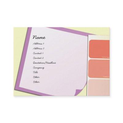 Paint Samples and Notes