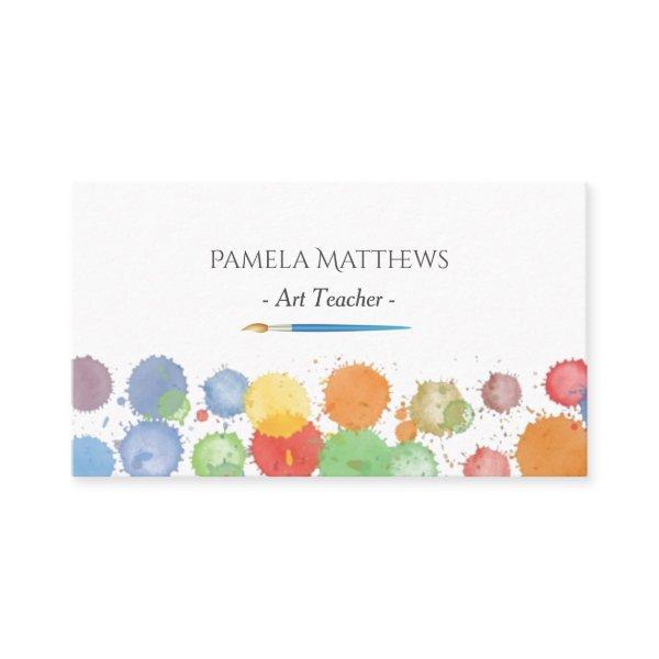 Paint Splatter Artist Brush Art Teacher