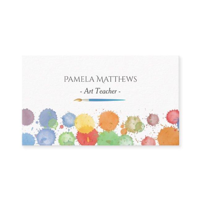 Paint Splatter Artist Brush Art Teacher