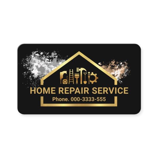 Paint Splatter Gold Building Tools Frame