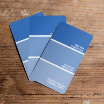 Paint Swatch | Blue Paint Chips Painter Decorator