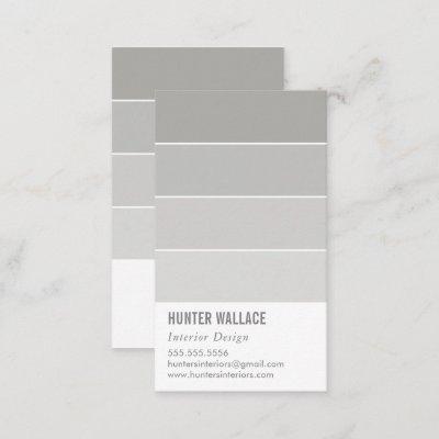 PAINT SWATCH CHIP modern decor ombre gray