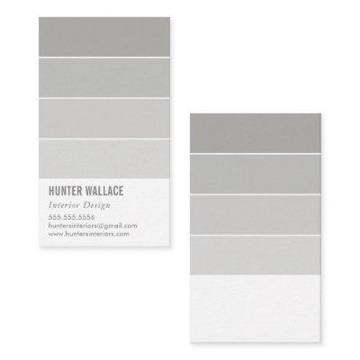 PAINT SWATCH CHIP modern decor ombre gray