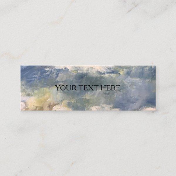 Painted colorful Clouds Mini Tags