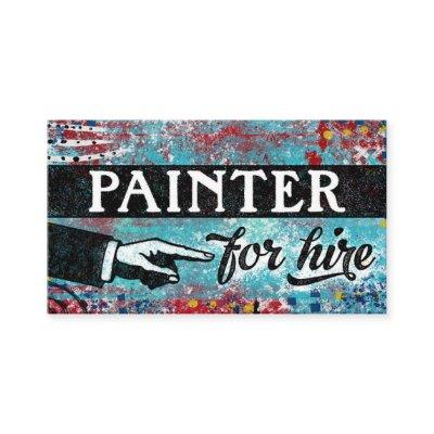 Painter For Hire  - Blue Red