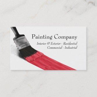 Painting Painter Service Company Brush Red