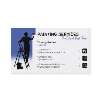 Painting Services | Painter at work medium blue