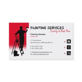 Painting Services | Painter at work Red