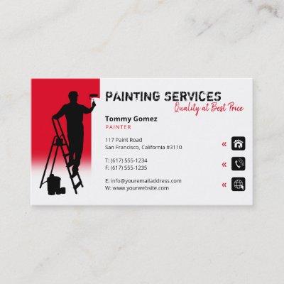 Painting Services | Painter at work Red