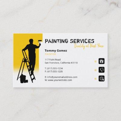 Painting Services | Painter at work Yellow