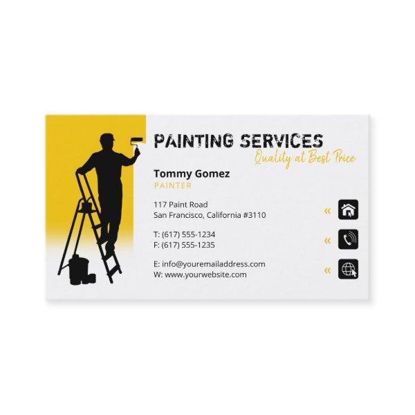 Painting Services | Painter at work Yellow