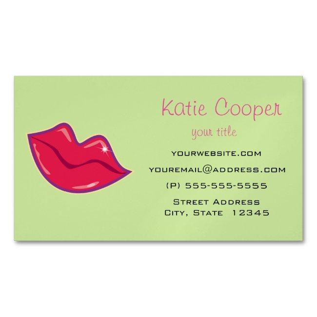 Pair of Cherry Red Lips Magnetic