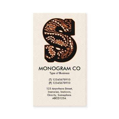 Paisley Monogram - S