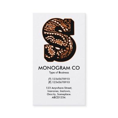 Paisley Monogram - S