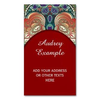 Paisley Mosaic Pattern I + your ideas  Magnet