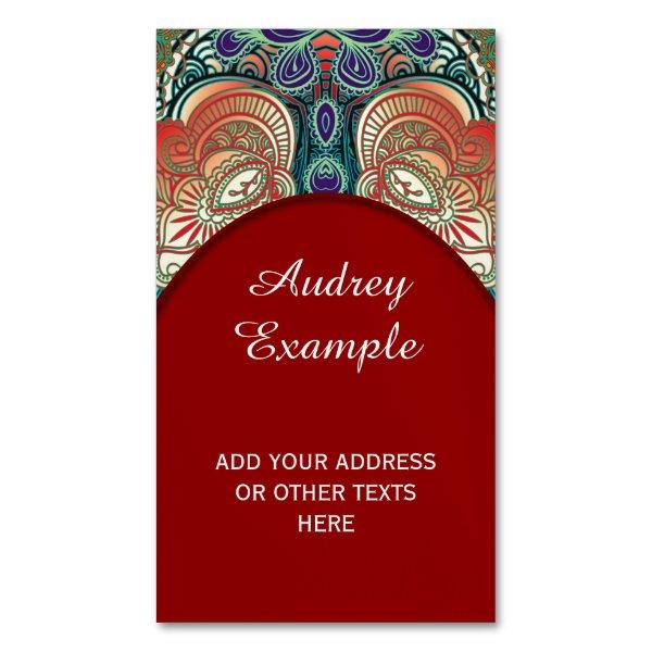 Paisley Mosaic Pattern I + your ideas  Magnet