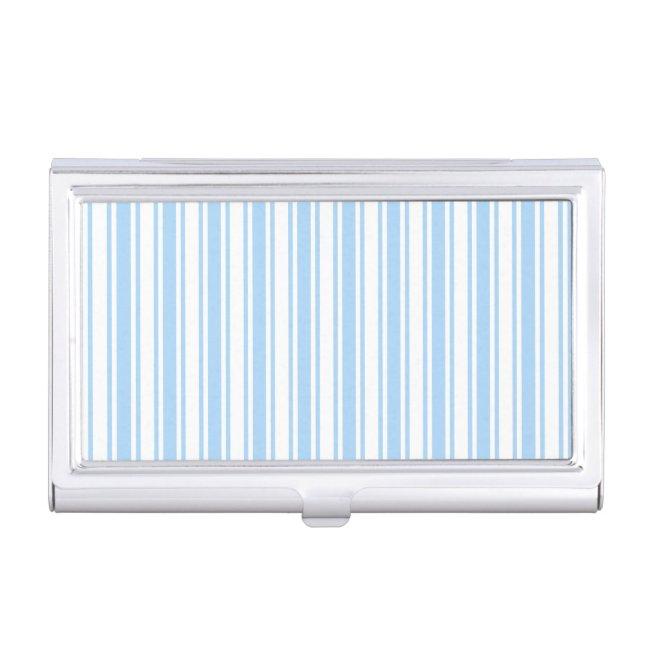 Pale blue and white candy stripes case
