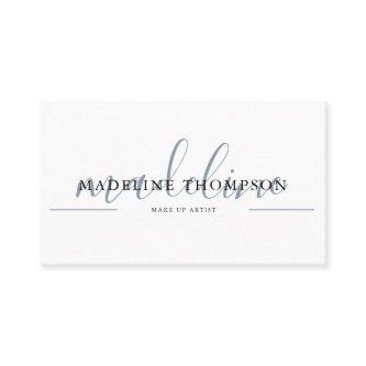 Pale Blue Calligraphy Script QR code