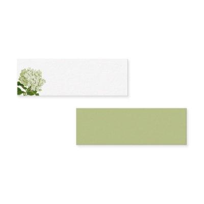 Pale Green Hydrangea Blank Place Card