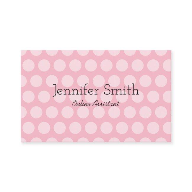 Pale Pink Polka Dot