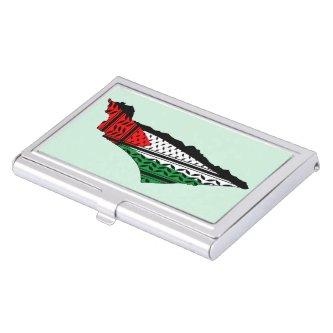 Palestine Map whith Flag and Keffiyeg Pattern  Case