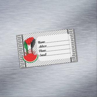 Palestine resistance fist on Watermelon  Magnet