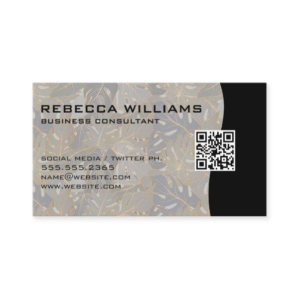 Palm Leaves Background | QR Code