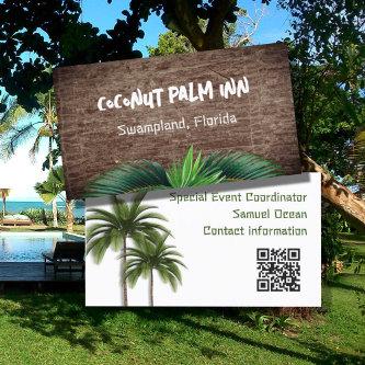 Palm Trees Double Sided QR code