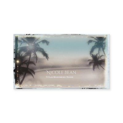 Palm Trees Elegant Tropical Beach Classy Chic